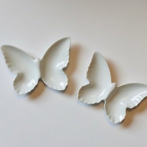 Japanese Stamped Porcelain Butterflies / Small Dishes / Wall Art