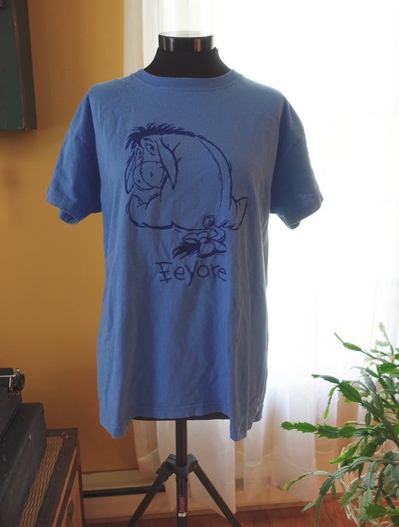 1990s Eeyore Blue T-Shirt / Disney Store - image 10