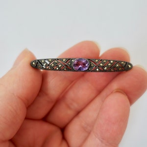 Gorgeous Purple Gem Brooch