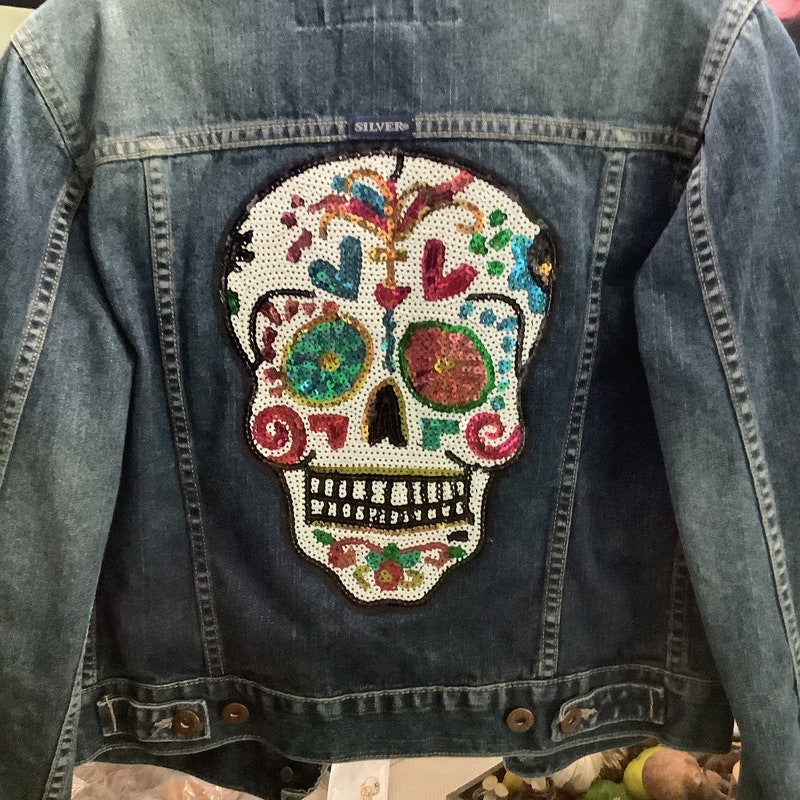 Black Embellished Denim Jacket