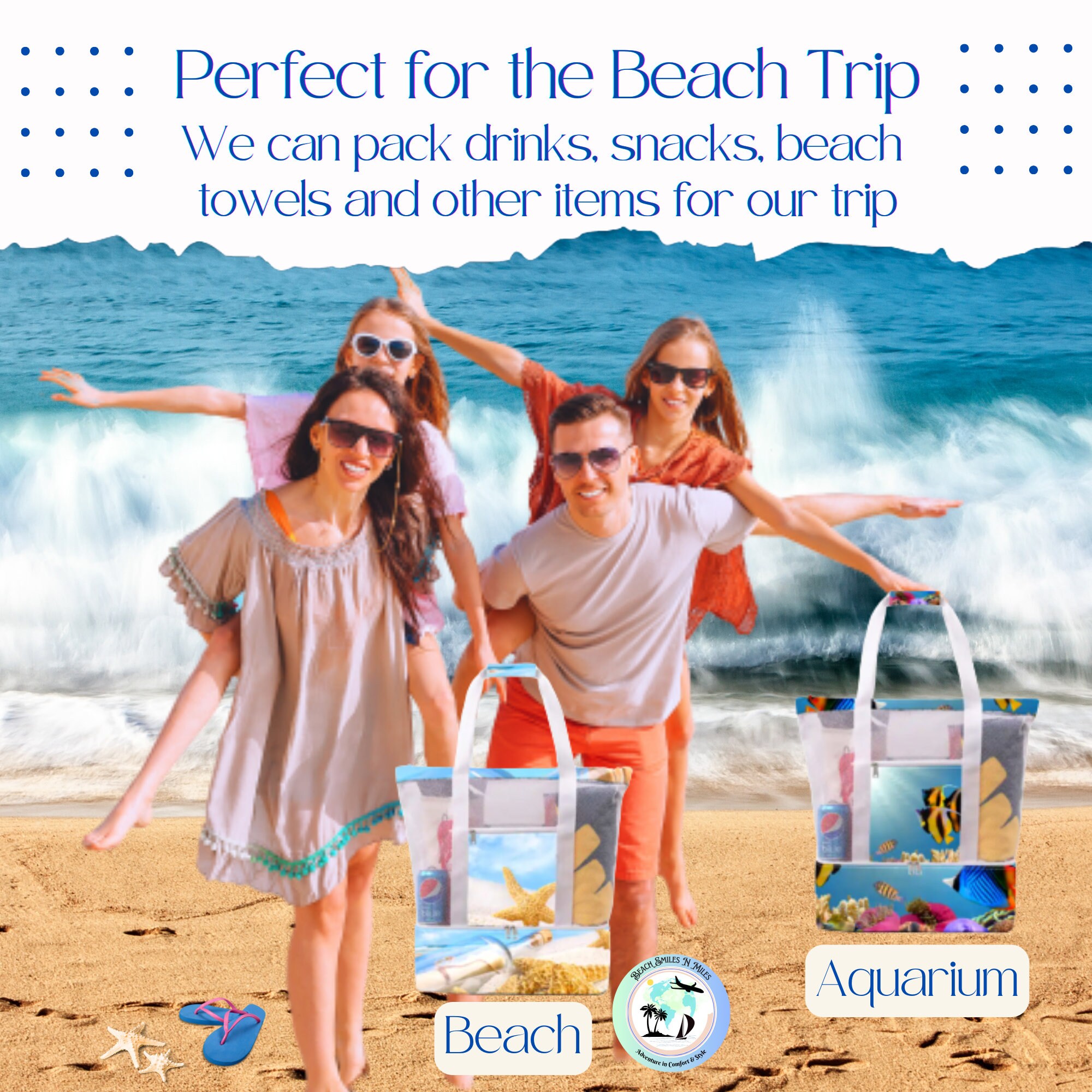 Mediterranean Jumbo Beach Bag main image 1