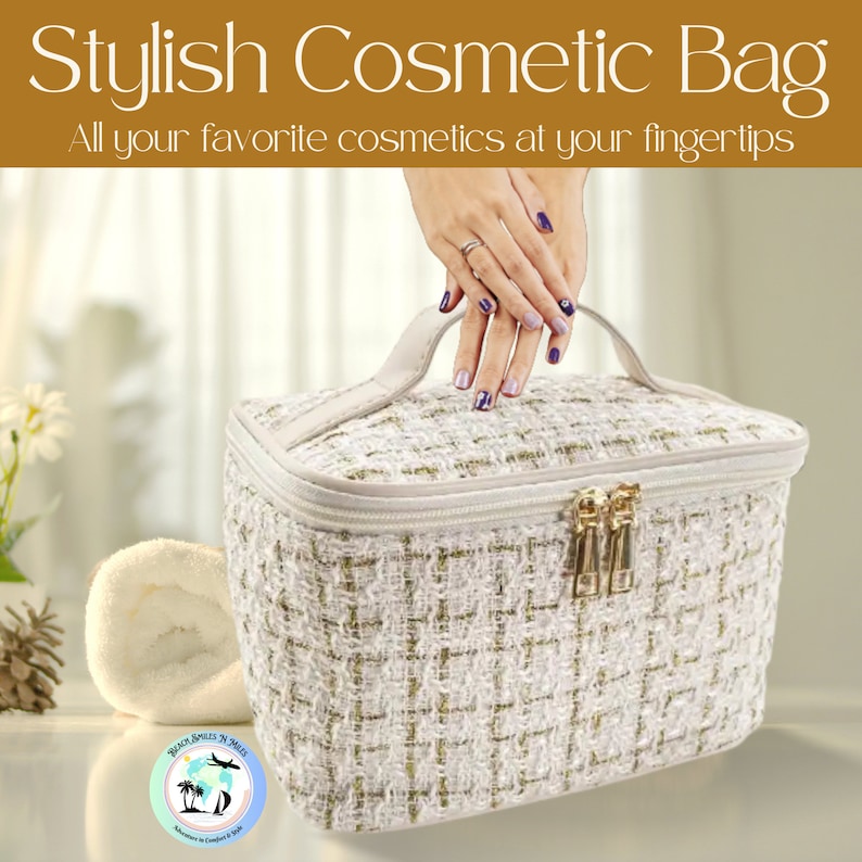 Makeup Vanity Bag, Makeup Portable Travel Cosmetic Bag for Women, Small