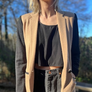 J Crew Two-Toned Wool Blazer
