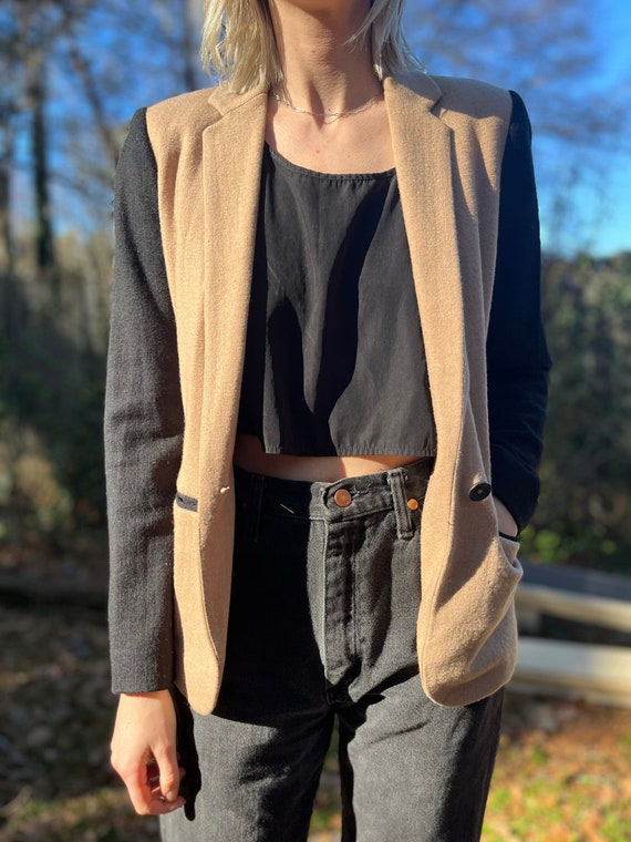 J Crew Two-Toned Wool Blazer