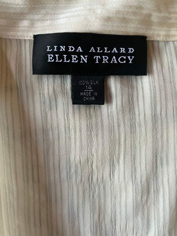 Vintage Linda Allard for Ellen Tracy Sheer Silk B… - image 8