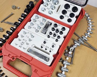 Packout Insert: Nut and Bolt Thread Checker Organizer (21 Metric & 23 SEA)
