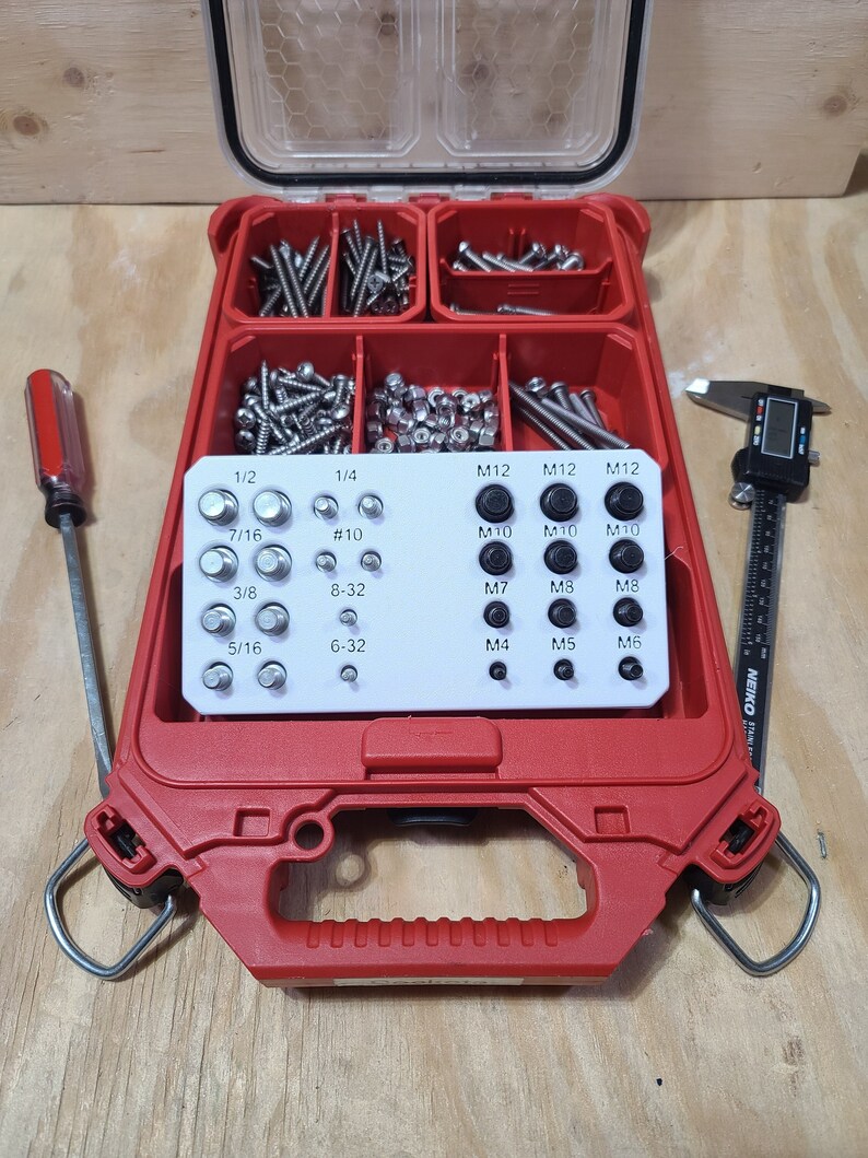 Packout Insert for Nut and Bolt Thread Checker Identifier Tools 12