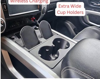 Nissan Titan Wireless Charging Phone Holder - Cup Holder - Storage Bin - Smooth Finish