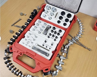 Nut and Bolt Thread Checker Organizer: 21 Metric & 23 SEA (3D Printed)