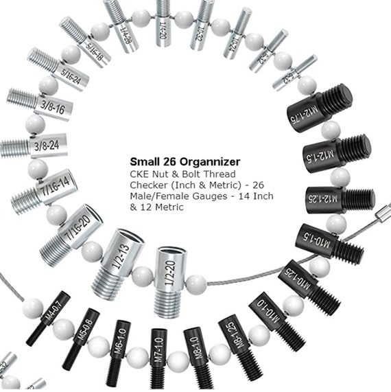 44 Ale/Feale Bolt Size And Thread Gauge, Nut And Bolt Thread Checker - View #9