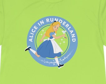 Alice im Runderland Laufen 5k Unisex Feuchtigkeitstransport T-Shirt