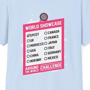 Around the World Drinking Epcot World Showcase Unisex Softstyle T-Shirt