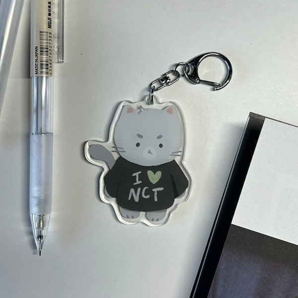 NCT Czennie Kitty Keychain Charm | cute acrylic subtle k-pop merch