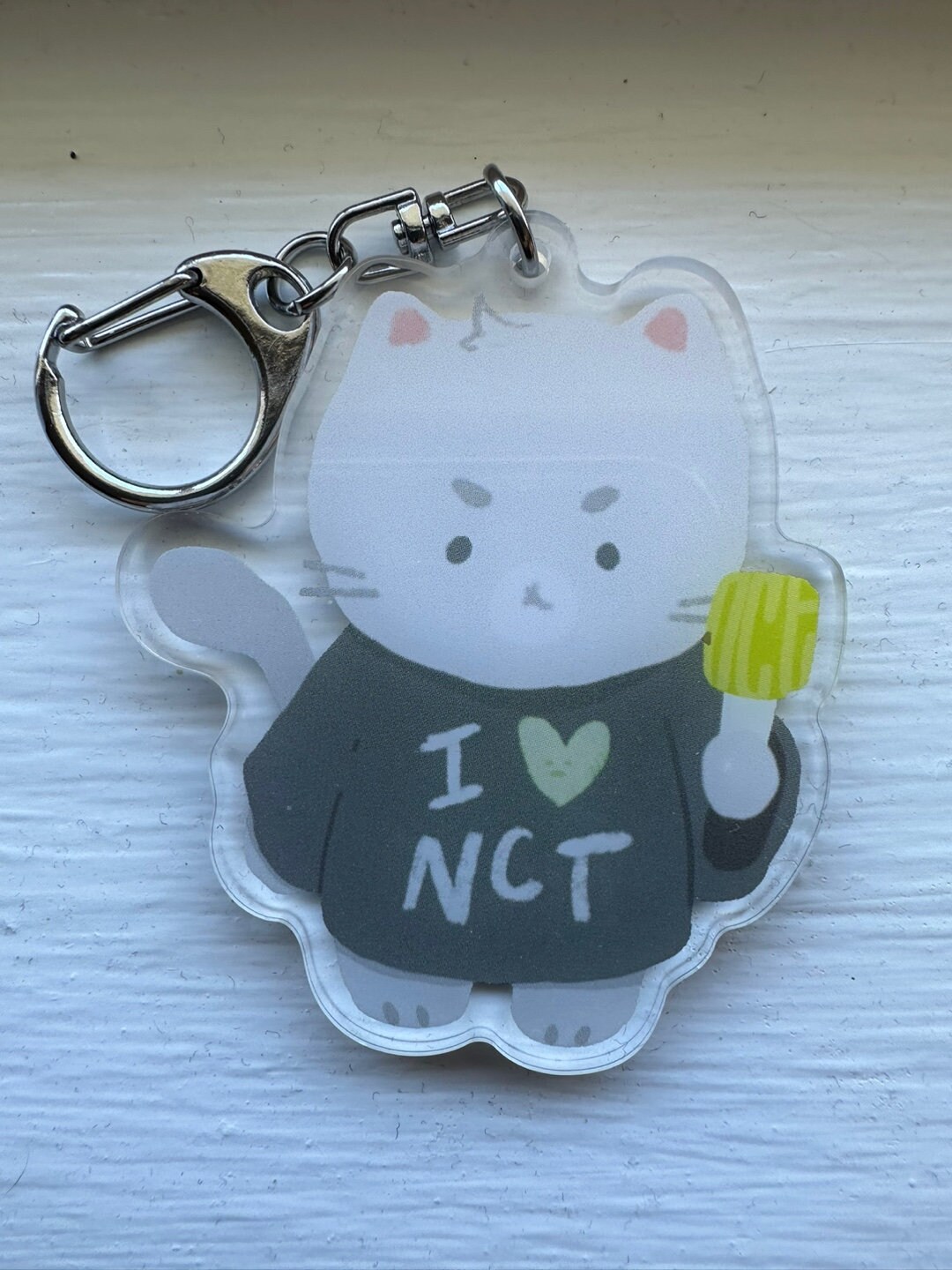 NCT Czennie Kitty Keychain Charm Cute Acrylic Subtle K-pop Merch - Etsy