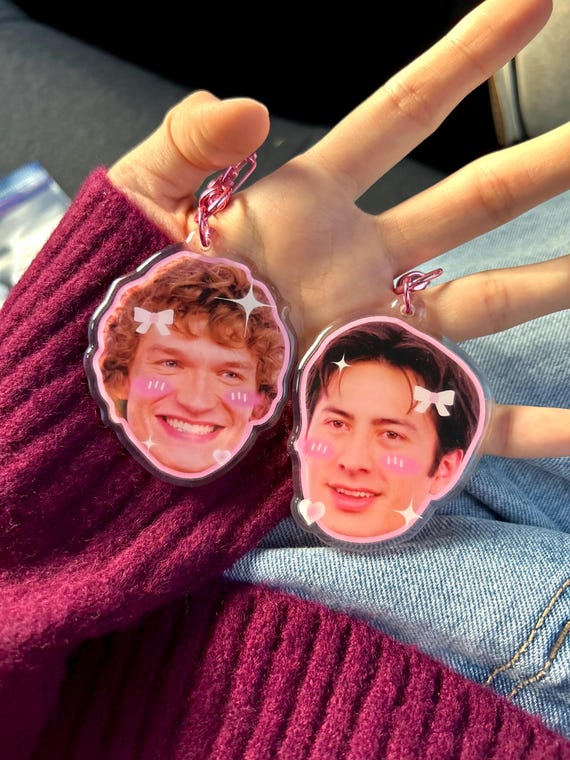 Heated Rivalry Keychains | Cute Hudson Williams and Connor Storrie charm