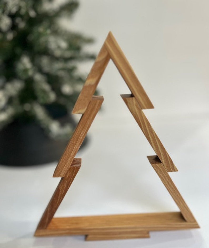 Handcrafted Wood Christmas Tree Display - Etsy