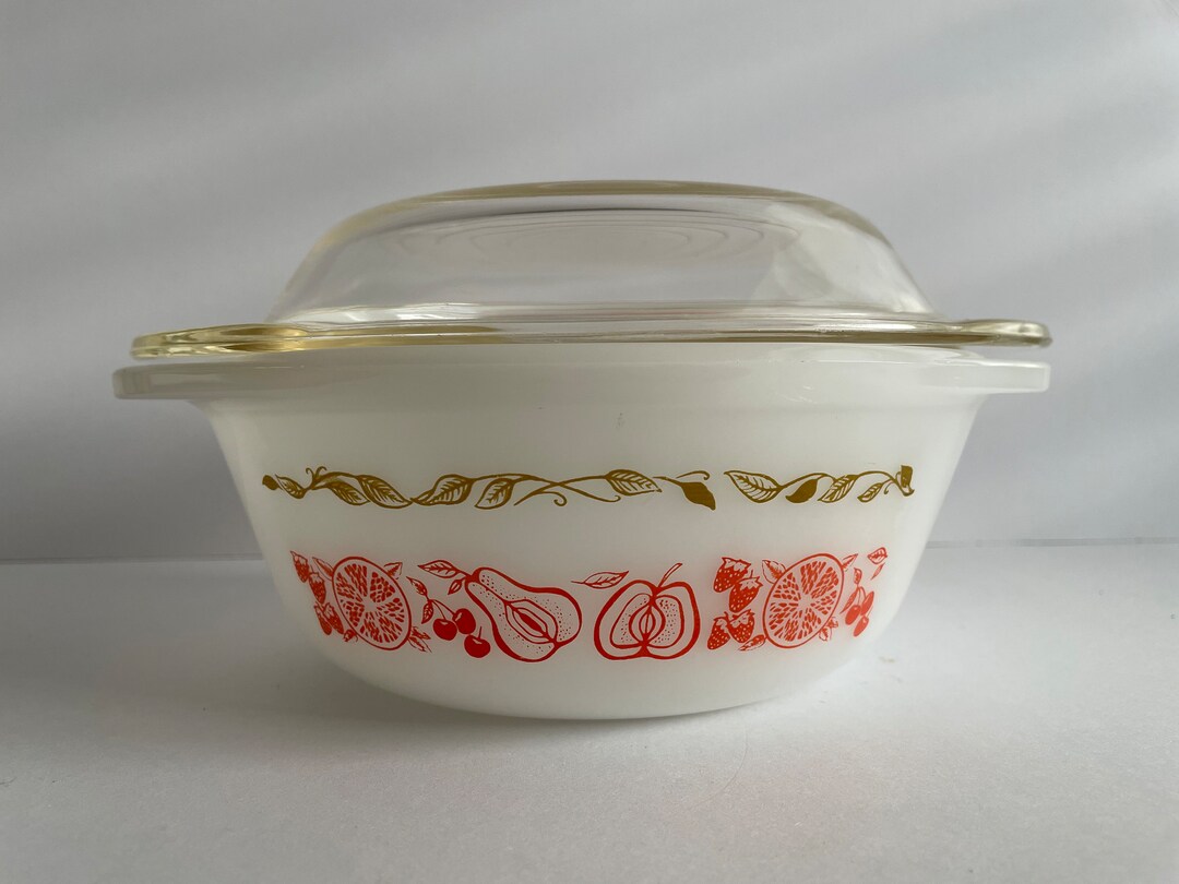 Agee Pyrex Fruit Salad CR 112 Round Casserole Dish - Etsy