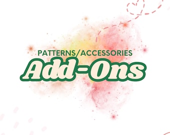 Add-Ons for Embroidery Sweaters- Please place multiple orders if you&#39;d like multiple accessories