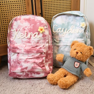 Sac à dos personnalisé pour enfant avec nom - cartable préscolaire personnalisée pour tout-petit, premier jour d'école, sac à dos pour jardin d'enfants filles, sac de voyage pour garderie