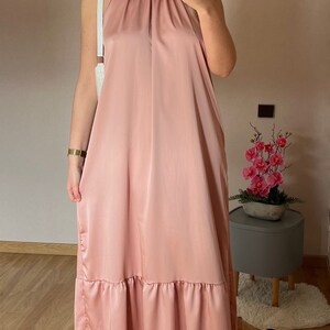 Robe longue rose image 2