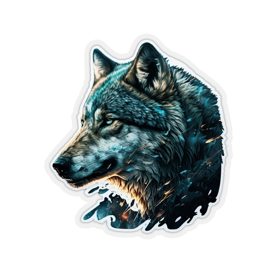 Lone Wolf Decal Wolf Sticker Wolf Decal Wolf Vinyl Decal Etsy