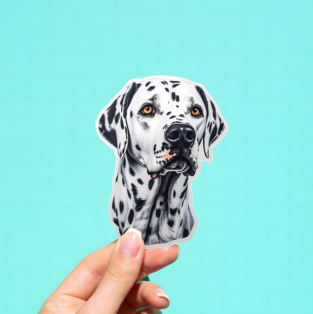 Dalmatian Sticker Dalmatian Decal Dalmatian Dog Dalmatian Etsy