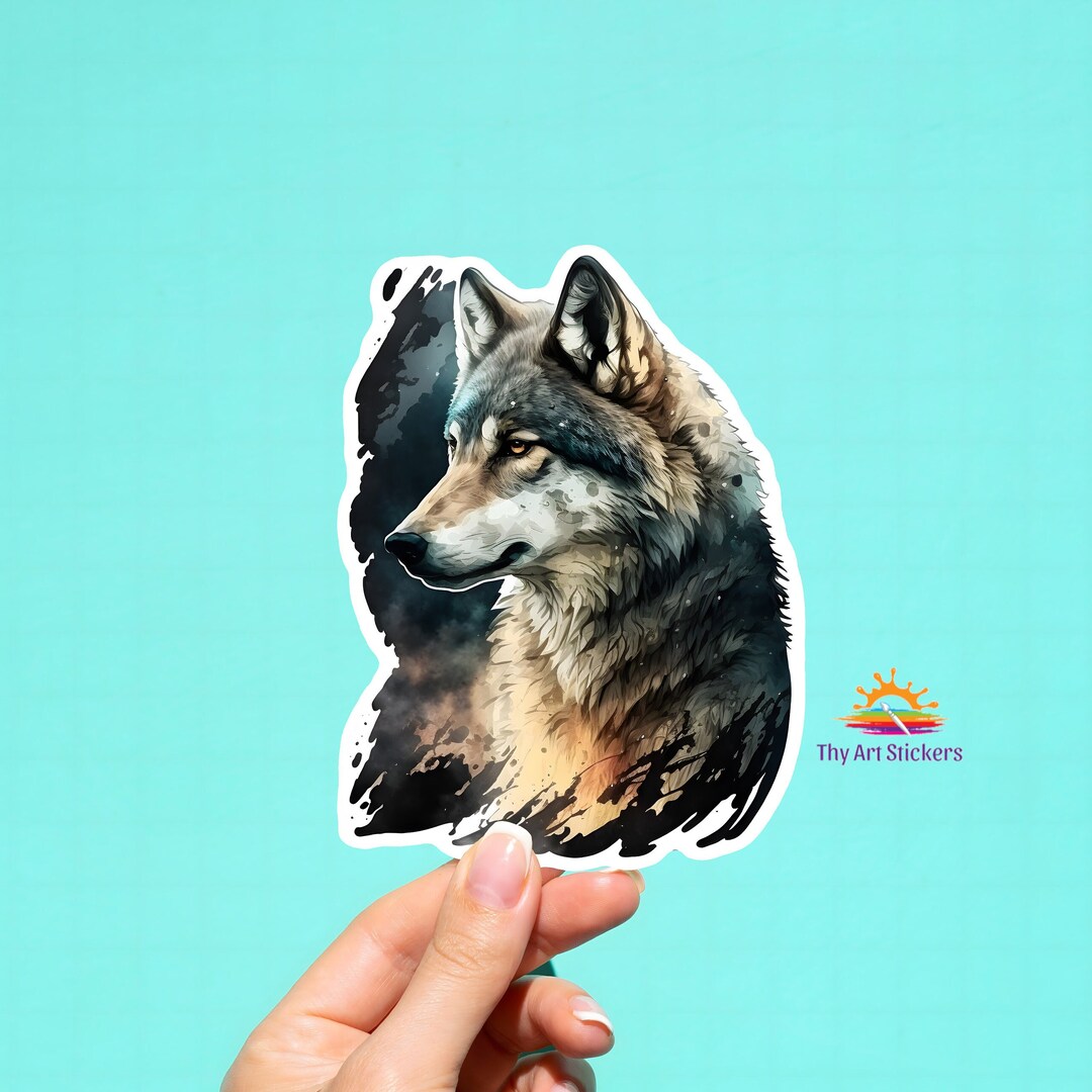 Wolf Sticker for Car Wolf Car Decal Wolf Wall Stickers Wolf Etsy