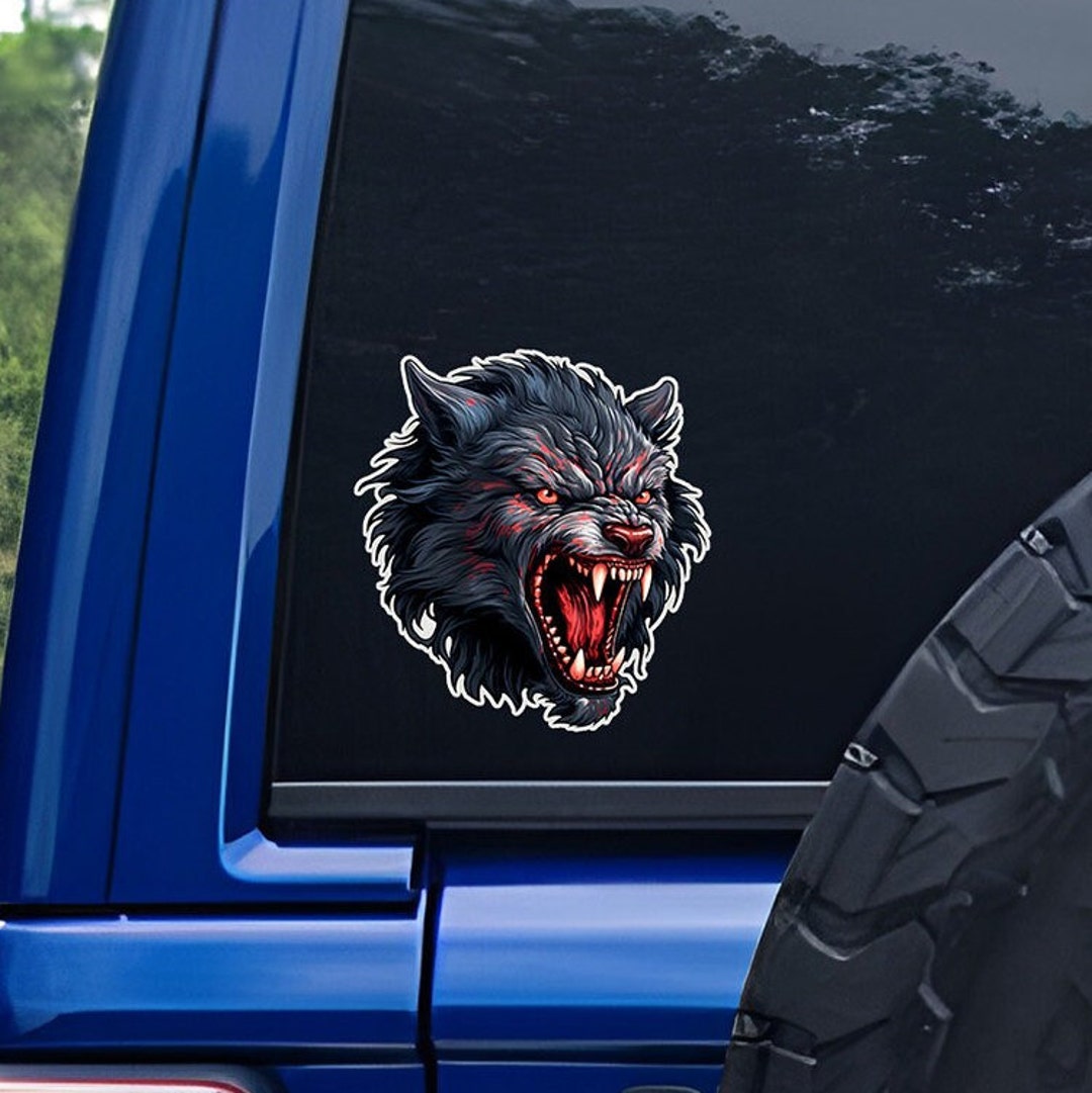 Werewolf Sticker Werewolf Decal American Werewolves Alpha Etsy