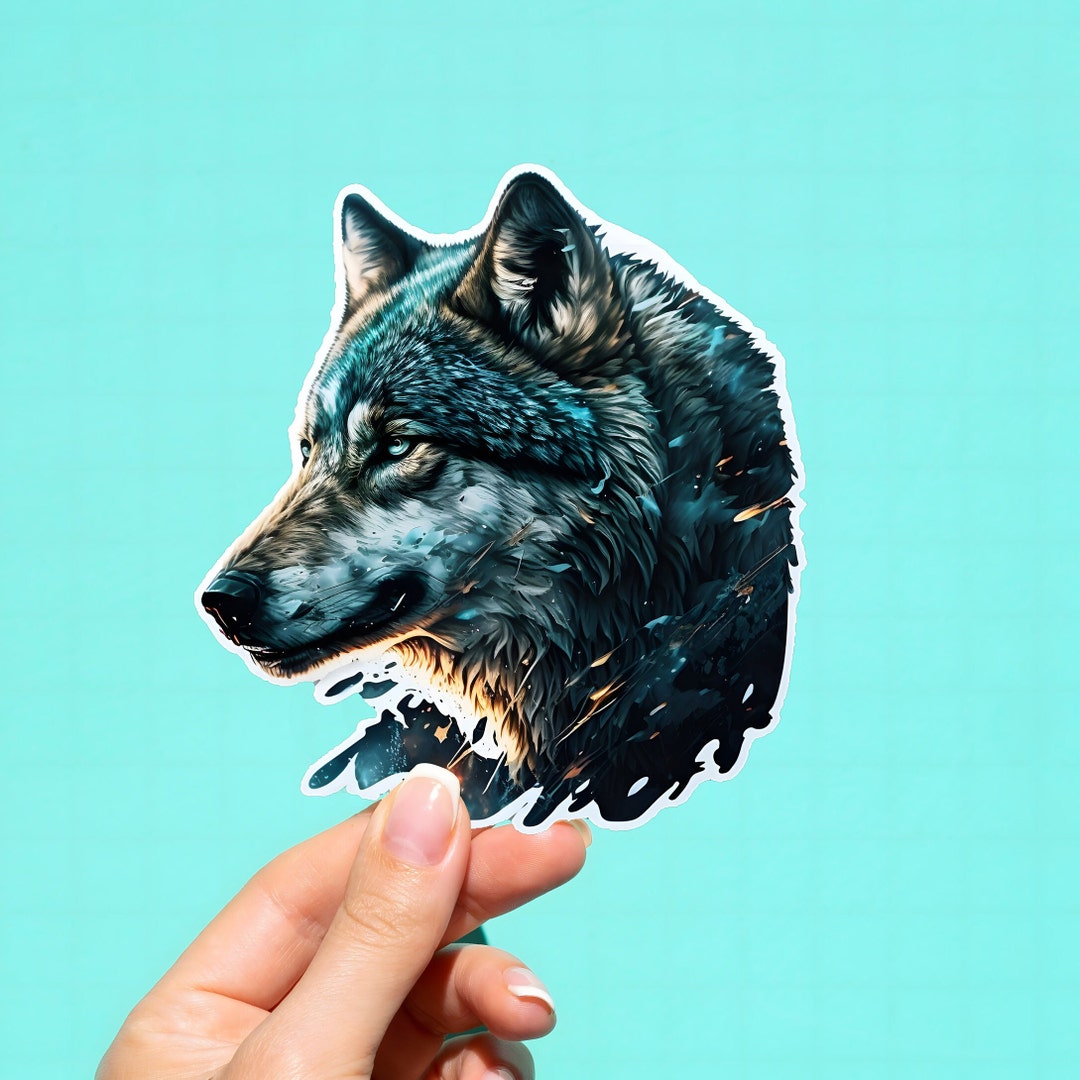 Lone Wolf Decal Wolf Sticker Wolf Decal Wolf Vinyl Decal Etsy