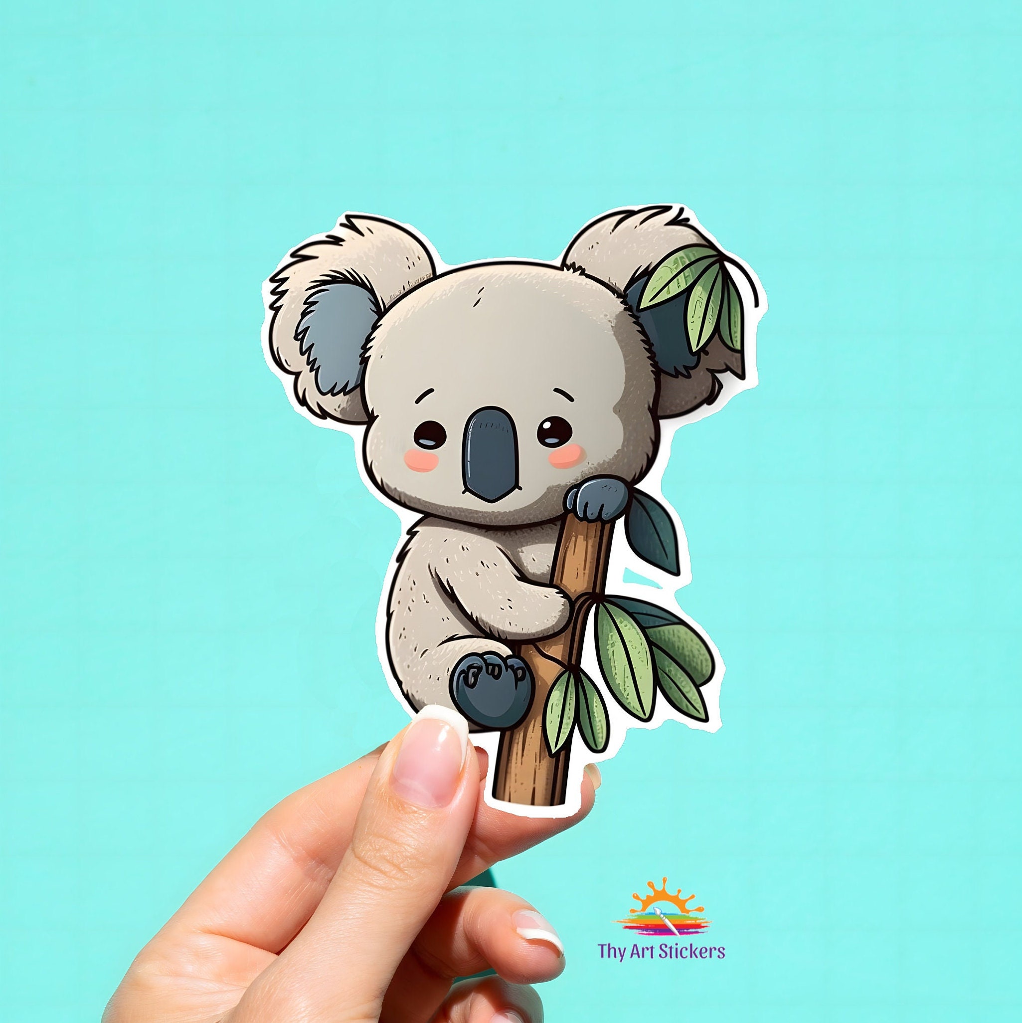 Koala Decal Cute Koala Sticker Cute Koala Bear Sticker Koala Etsy