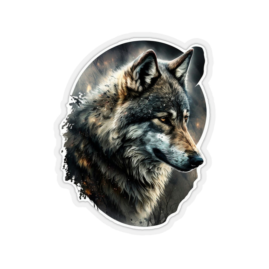 Wolf Vinyl Decal Wolf Sticker Wolf Decal Lone Wolf Decal Etsy