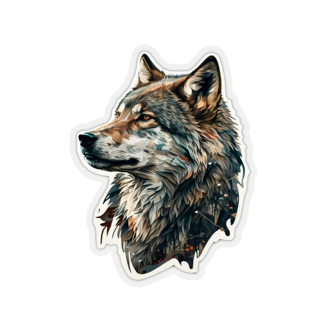 Wolf Sticker Wolf Decal Wolf Vinyl Decal Lone Wolf Decal Etsy