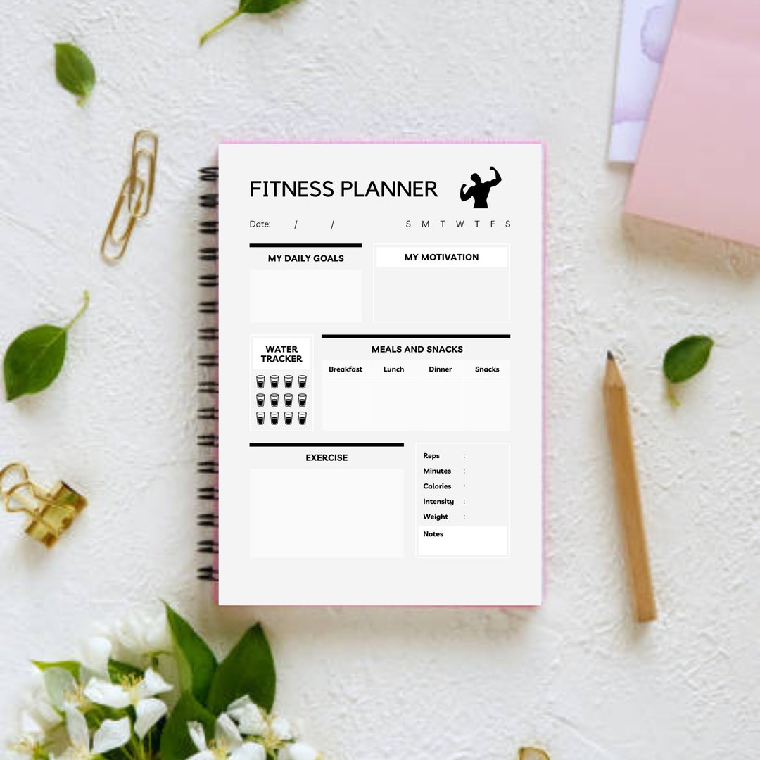 Weight Loss, Workout Planner, Wellness Journal, Digital Fitness Planner ...