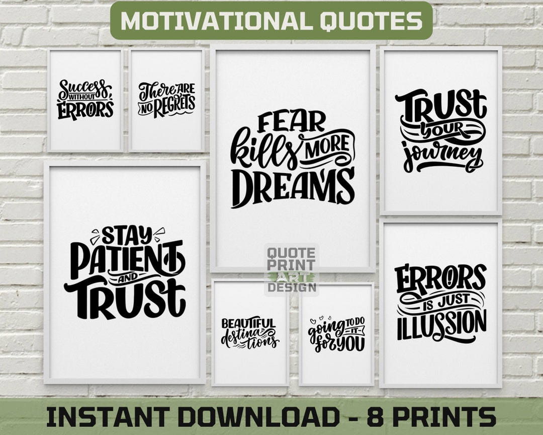 Printable Quote Decor Motivational Wall Decor Positive Quote Print