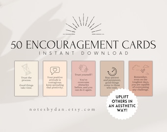 50 Positive Affirmation Cards: Printable Encouragement & Gratitude (PDF)