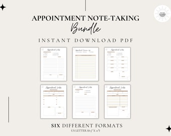 Medical Appointment Note-taking Templates for Medical Binder - Etsy