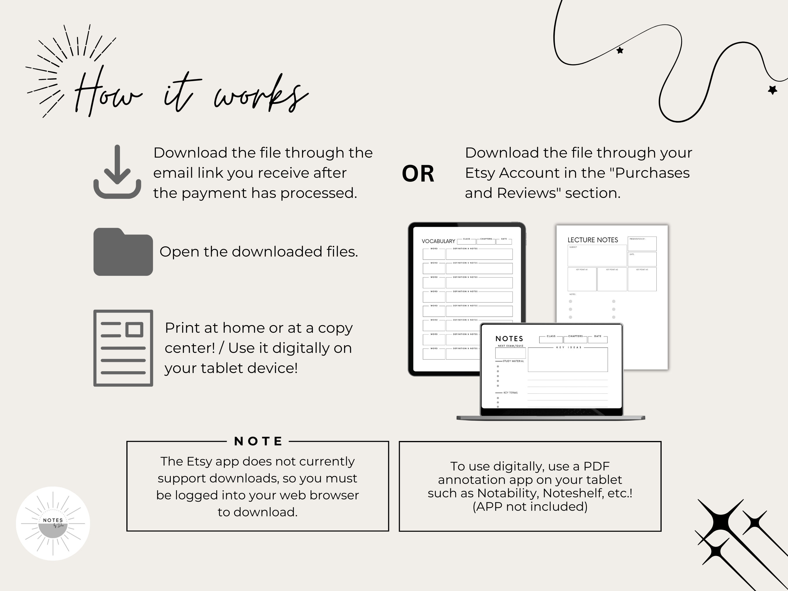 The Ultimate Printable Note Taking Templates Bundle for Students, Class ...