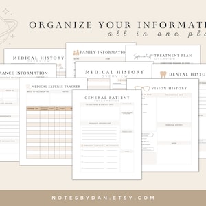 Complete Printable Medical Planner Bundle Child Symptom - Etsy