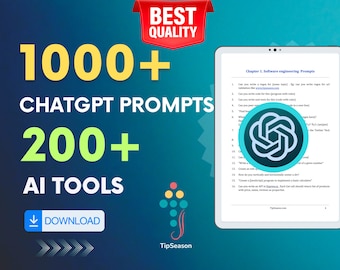 1000+ ChatGPT Prompts | 200+ AI Tools | High quality Chat GPT prompts | email marketing, business, finance, copyright, social media, stocks
