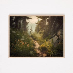 Printable Wall Art, Mystic Trail, Rugged, Overgrown, Picturesque Powerful, Hi Res DIGITAL DOWNLOAD,
