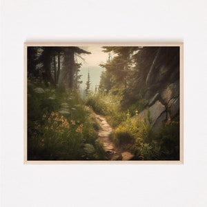 Printable Wall Art, Mystic Trail, Rugged, Overgrown, Picturesque Powerful, Hi Res DIGITAL DOWNLOAD,