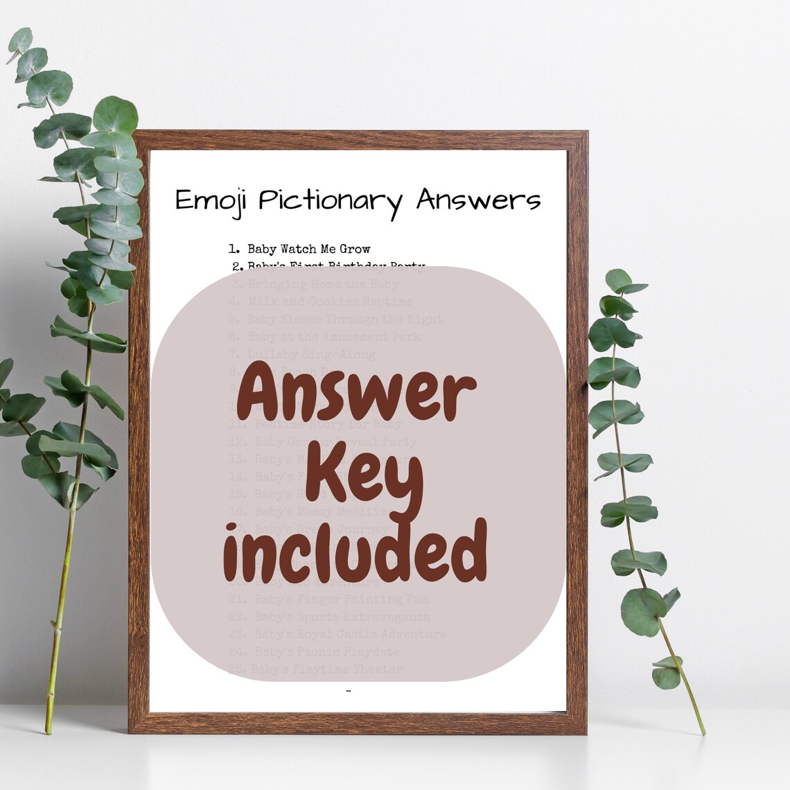 Baby Shower Emoji Game Emoji Pictionary Baby Book Emoji Game Children's