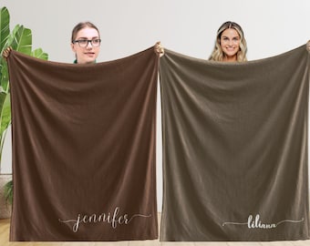 Personalized Throw Blanket, Custom Blanket with Name, Personalized Holiday Gifts, Monogram Stadium Blanket for Adults, Great Birthday Gift