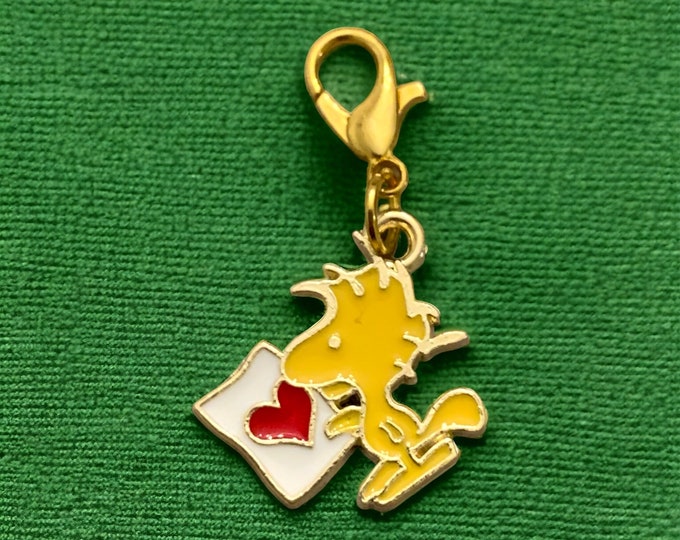 Peanuts Snoopy Woodstock Fob Keychain, Snoopy Woodstock Zipper Pull, Woodstock Snoopy Embroidery ...