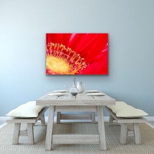 Red Daisy Poster or Canvas Ready to Hang Wall Art Design | Canvas Print Decor for Home and Office Decoration| Poster or Canvas Ready