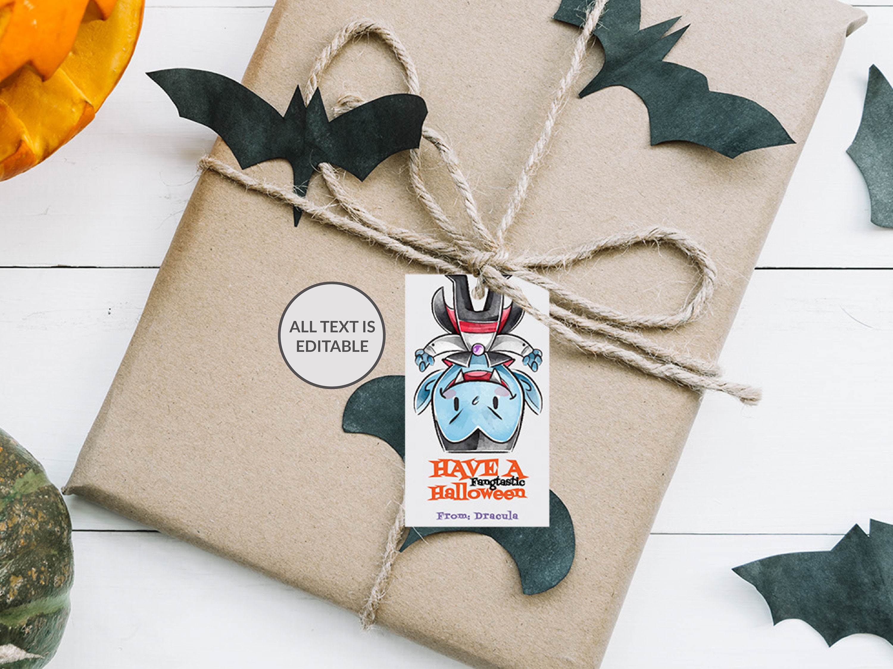 Editable Halloween Favor Tag Template Kids Costume Party Gift Tag…