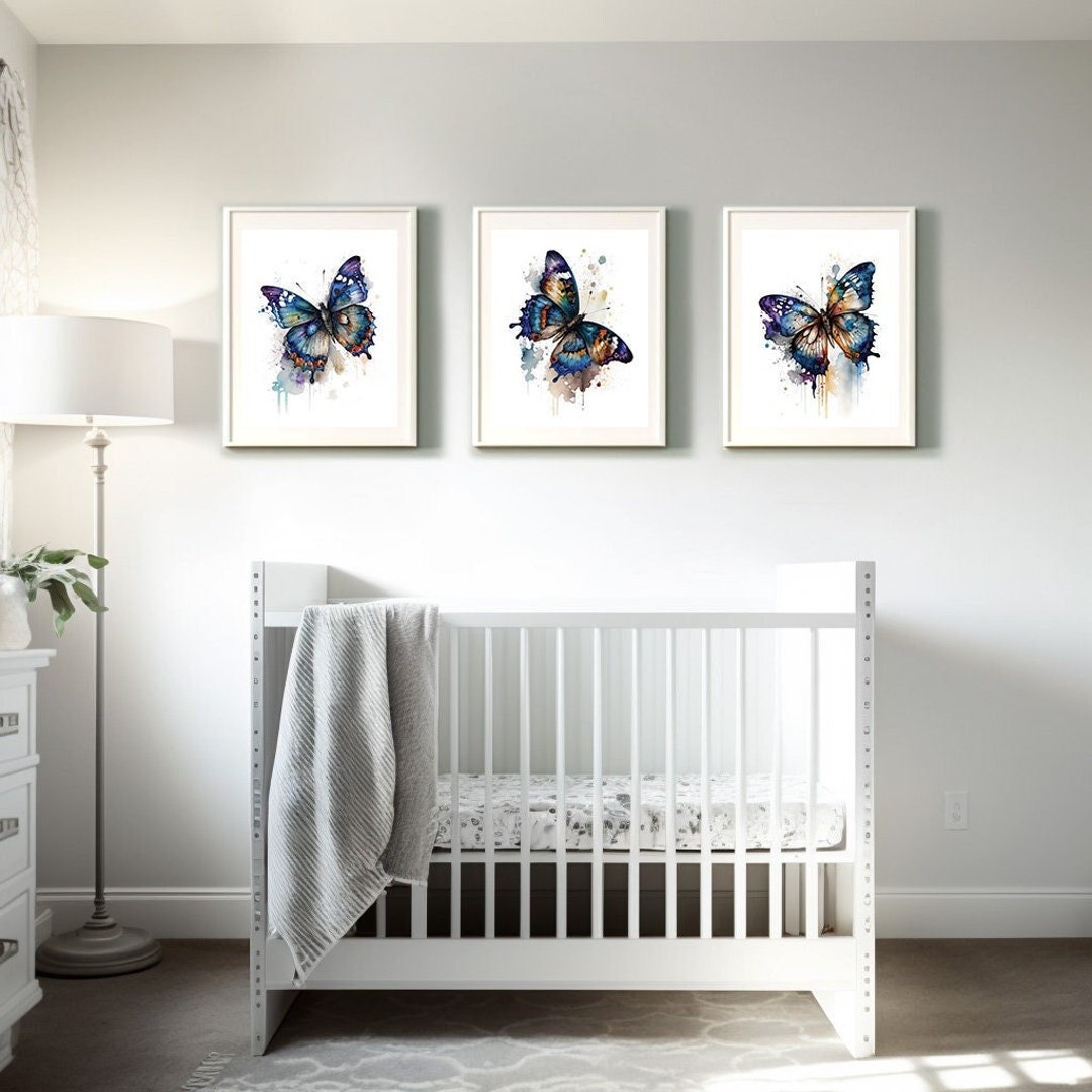 Butterfly Nursery Prints, Butterfly Nursery Decor, Butterfly Nursery