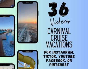 Carnival Cruise Videos, Travel Agent Social Media Templates (Canva)
