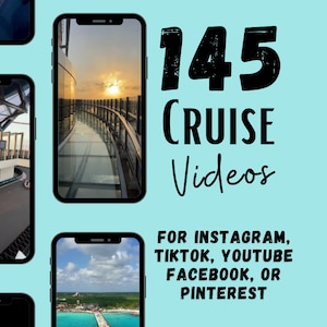 145 Cruise Videos for Social Media, Travel Agent Cruise Social Media, Travel Agent Cruises, and Travel Agent Templates for Cruise Marketing