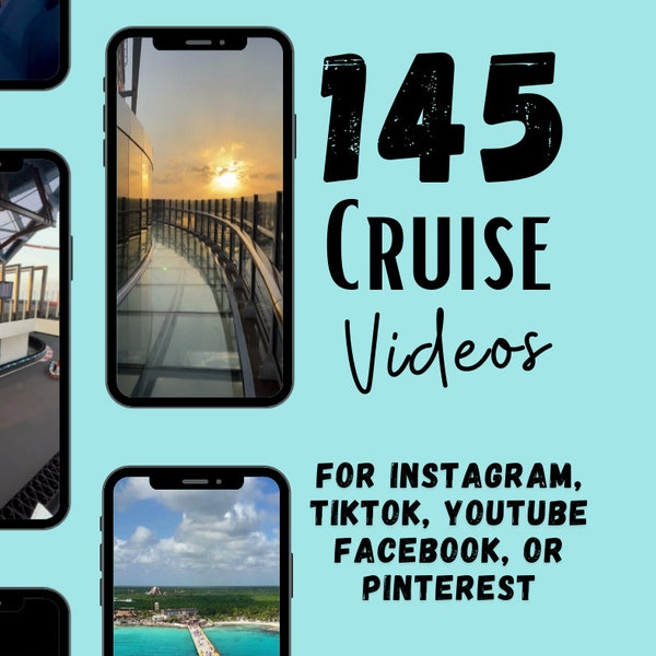 145 Cruise Videos for Social Media, Travel Agent Cruise Social Media, Travel Agent Cruises, and Travel Agent Templates for Cruise Marketing